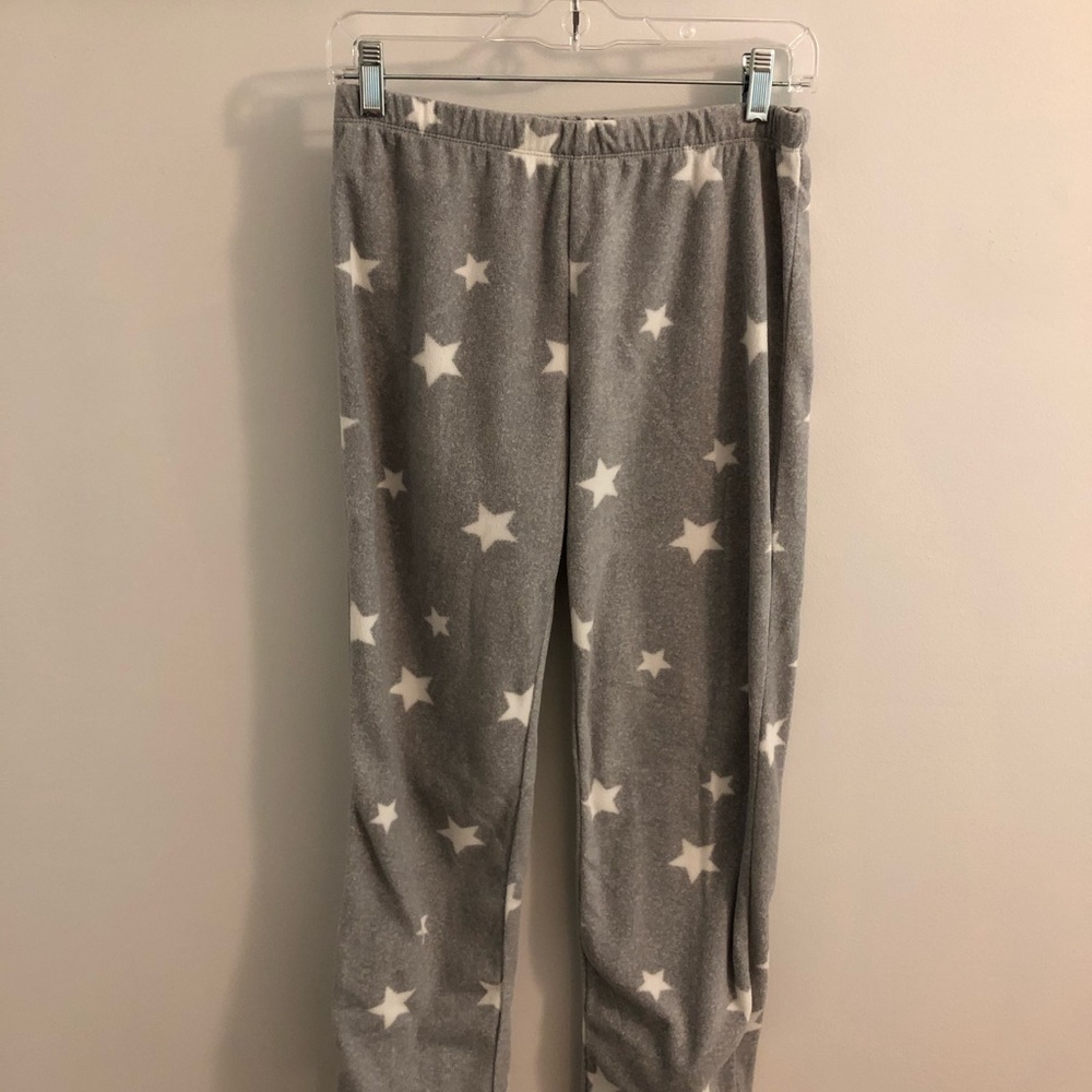 Wondershop Trendy Gray Star Fuzzy Pajama Bottoms